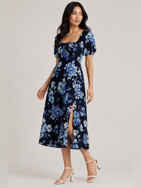 Ellen Tracy Dresses & Skirts - Ellen Tracy Navy Floral Dress NWT